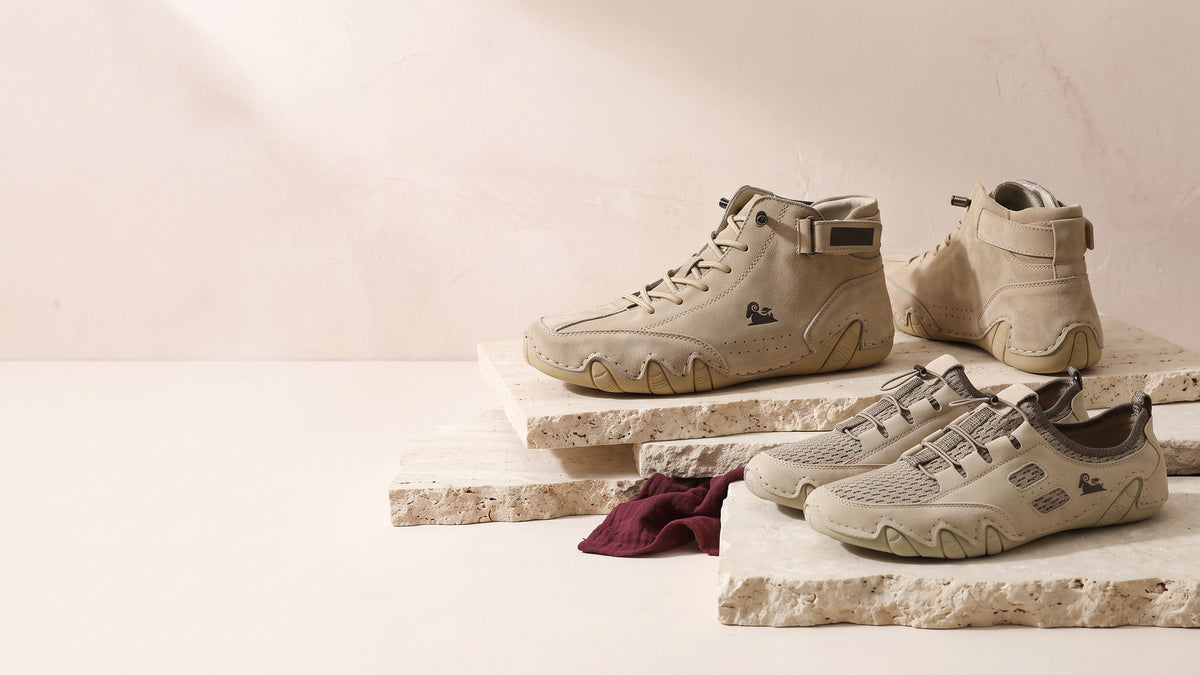 Beehera Men's Boots & Outdoor Shoes collection — editorial product banner