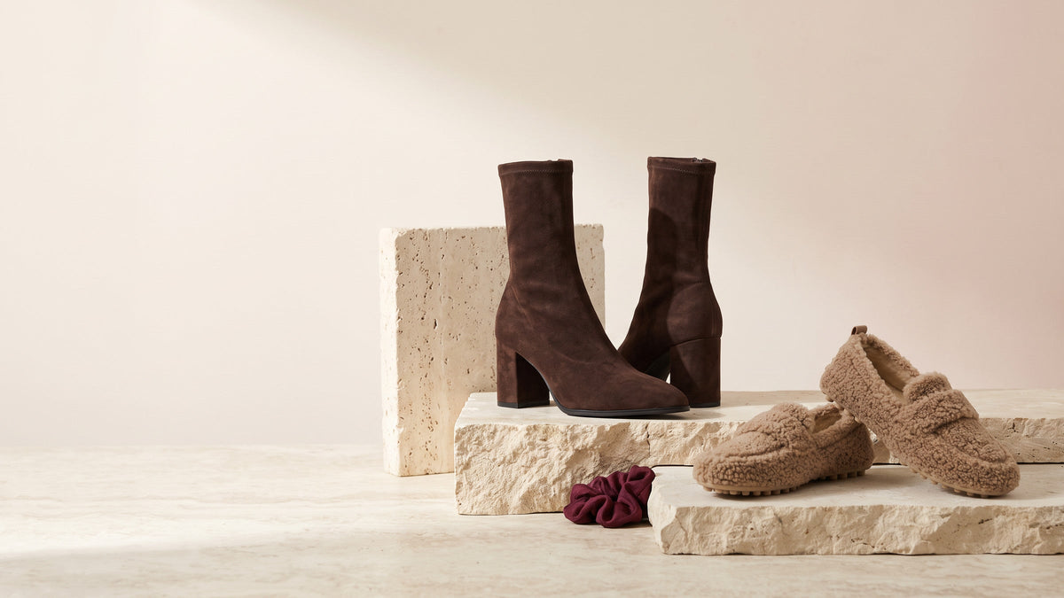 Beehera Women's Shoes collection — editorial product banner