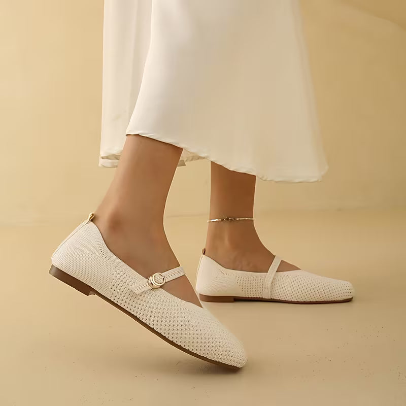 Cleo Knit Mary Jane Flats