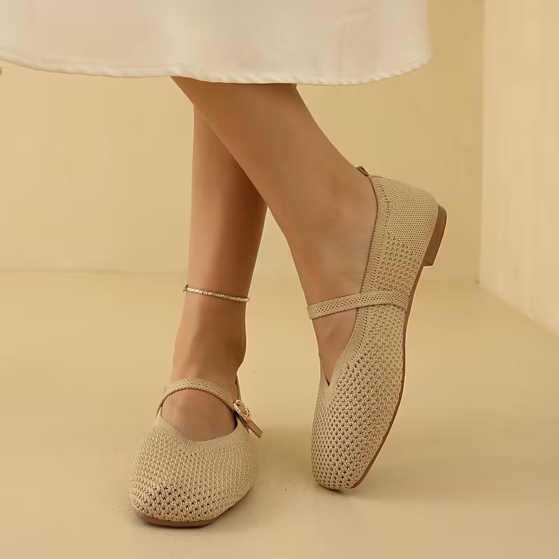 Cleo Knit Mary Jane Flats