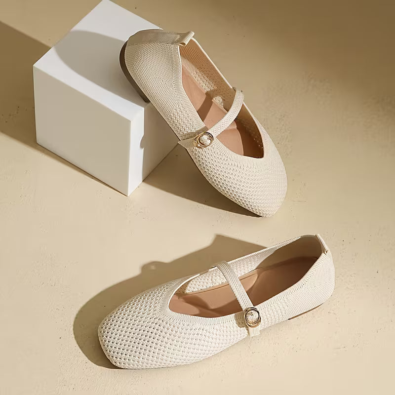 Cleo Knit Mary Jane Flats