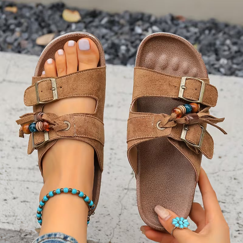 Rio Tassel Cork Sandals