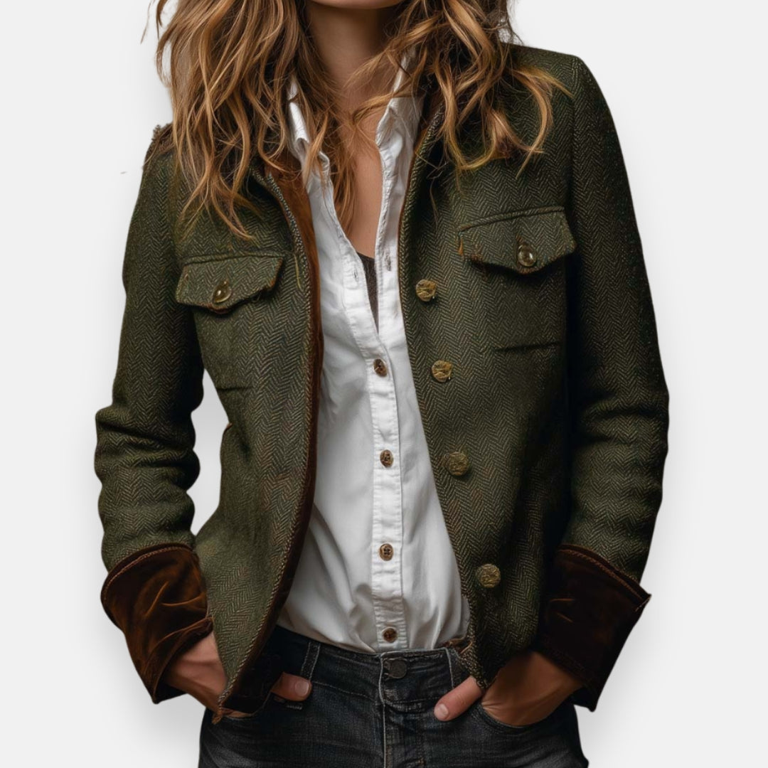 Herringbone Tweed Jacket