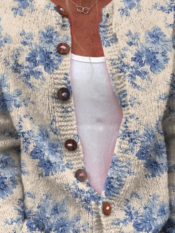 Daysie | Floral Knit Cardigan