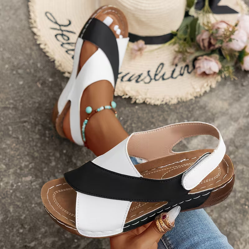 Santorini Ortho Platform Crisscross Sandals