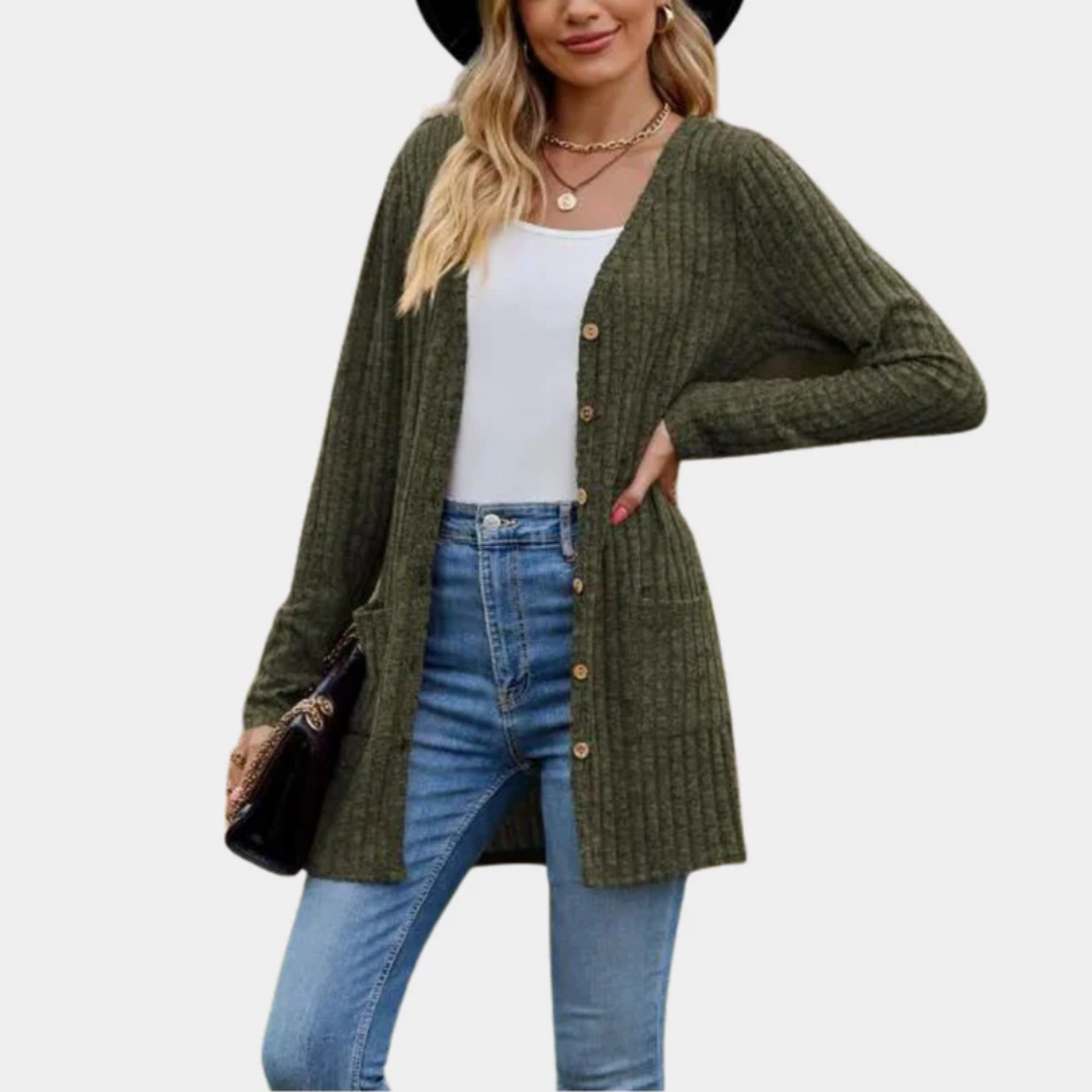 Danielle | Ribbed Longline Cardigan