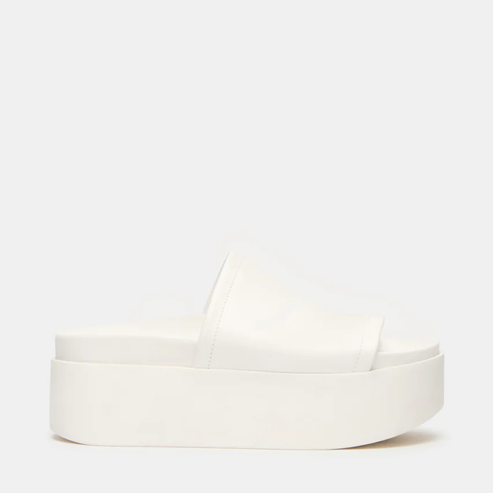 Arwinn Leather Platform Slides