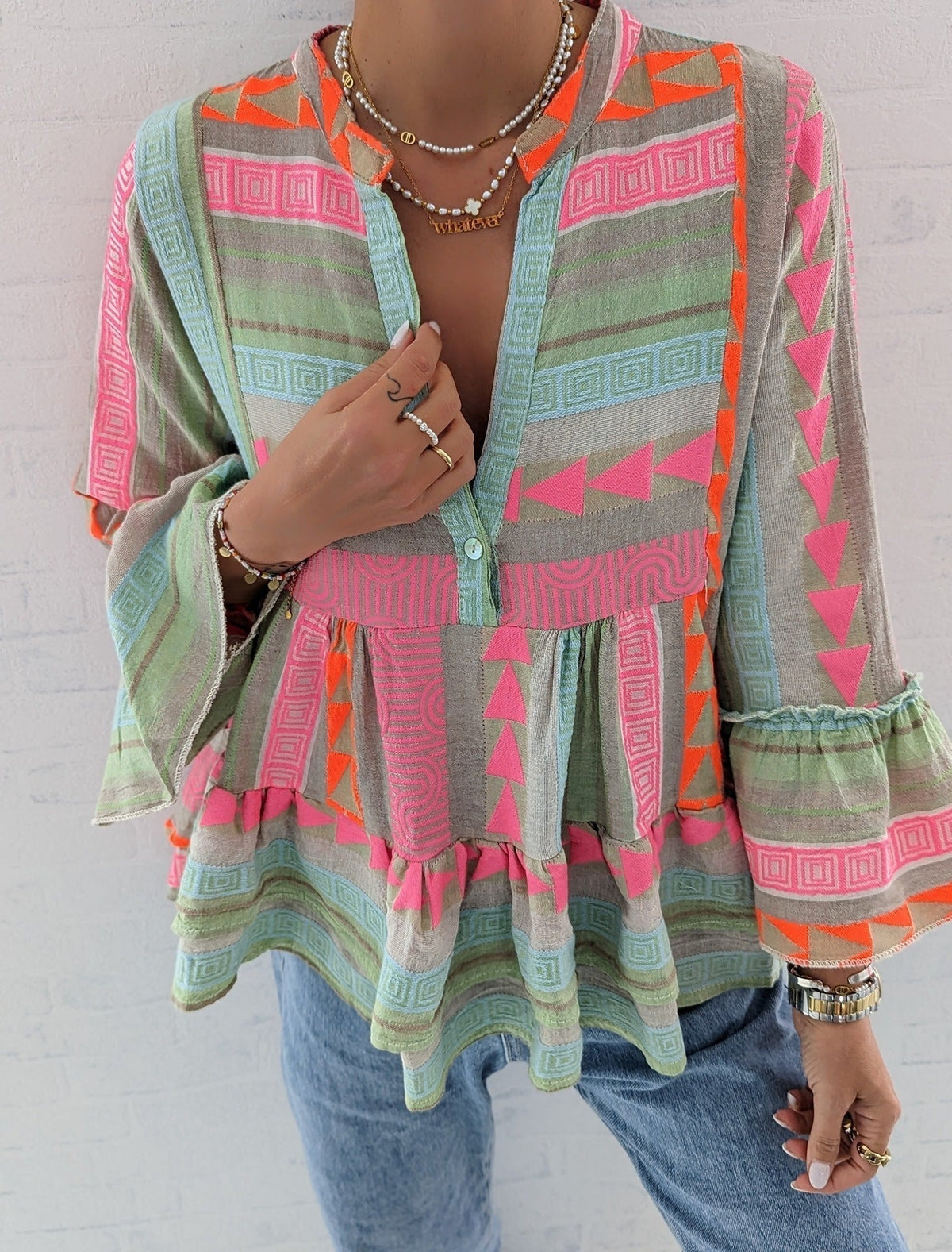 Isola | Ruffle-Sleeve Top