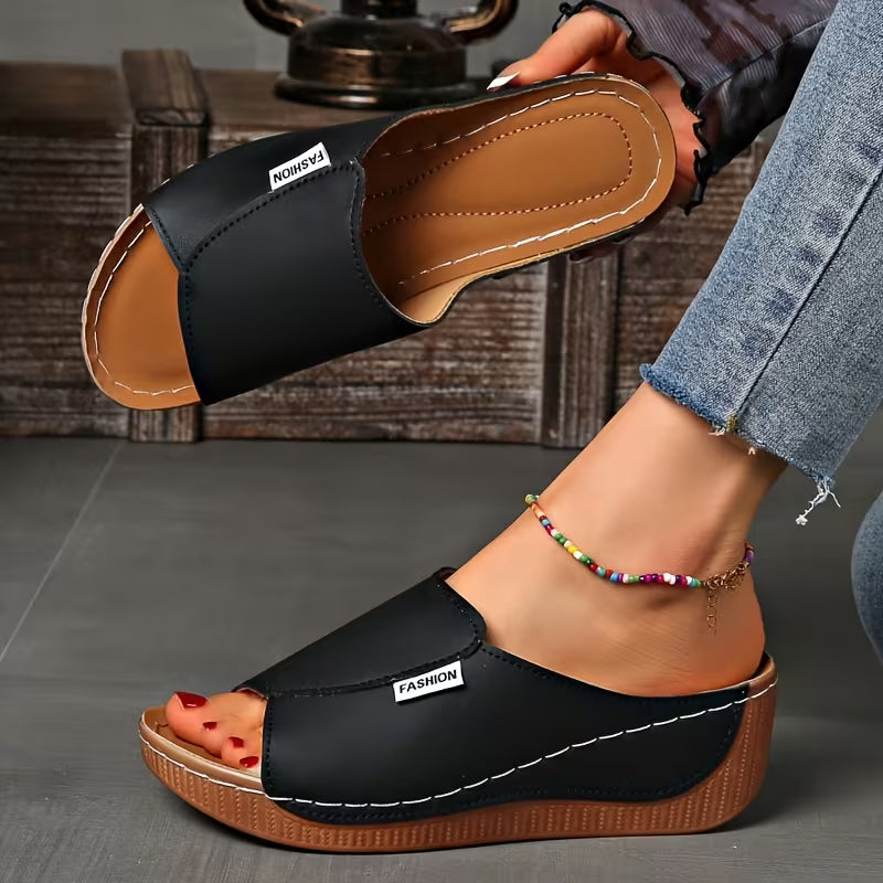 Ortho Slip-On Wedge Sandals