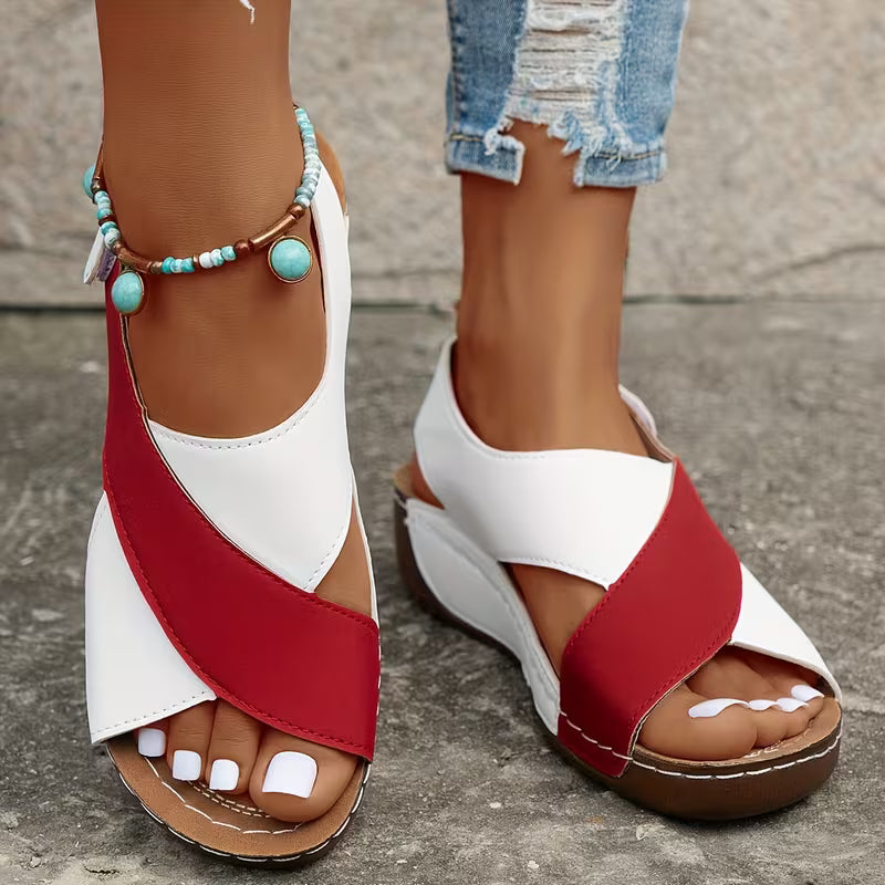 Santorini Ortho Platform Crisscross Sandals