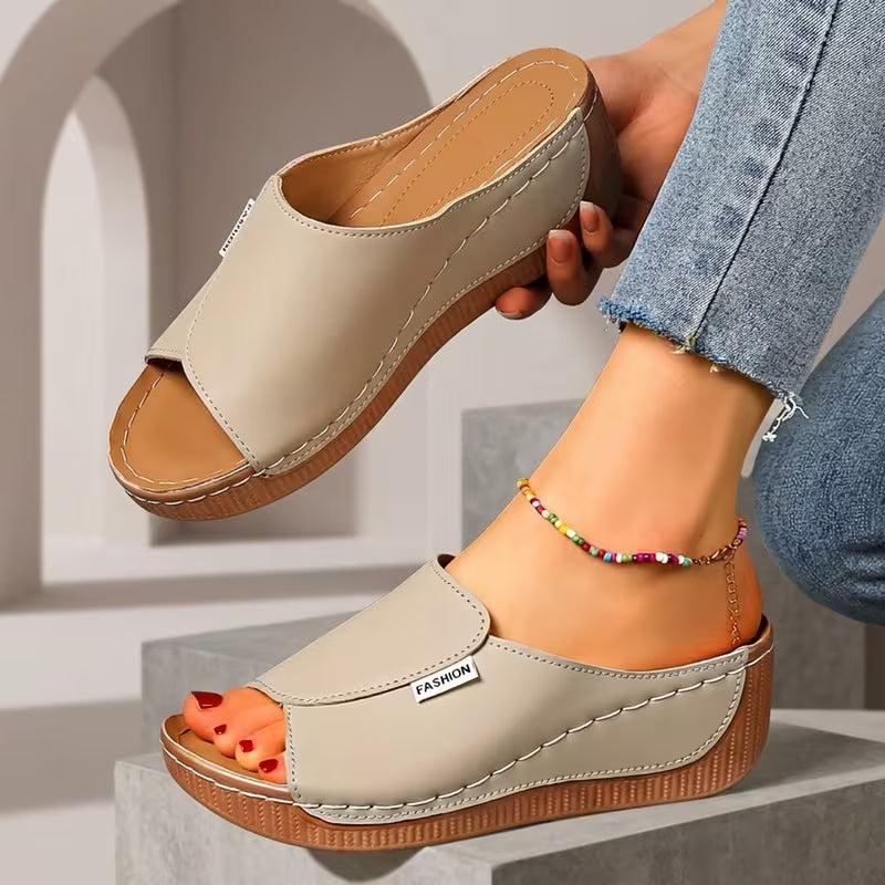 Ortho Slip-On Wedge Sandals