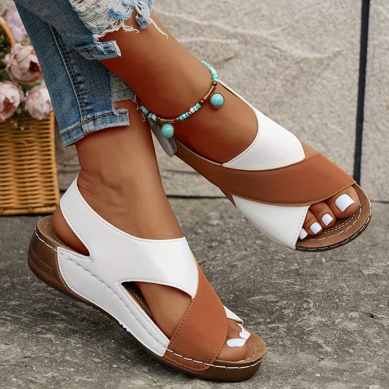 Santorini Ortho Platform Crisscross Sandals