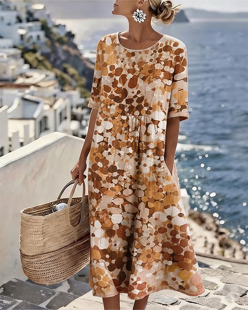 Floral Print Midi Dress