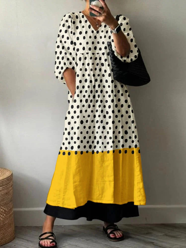 Soft-Touch Printed Maxi Dress