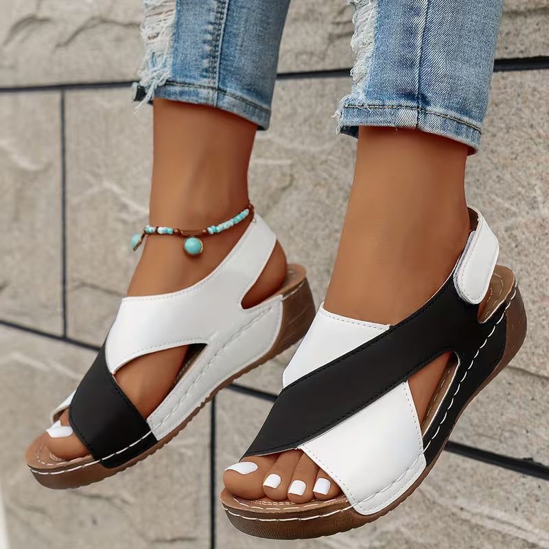 Santorini Ortho Platform Crisscross Sandals