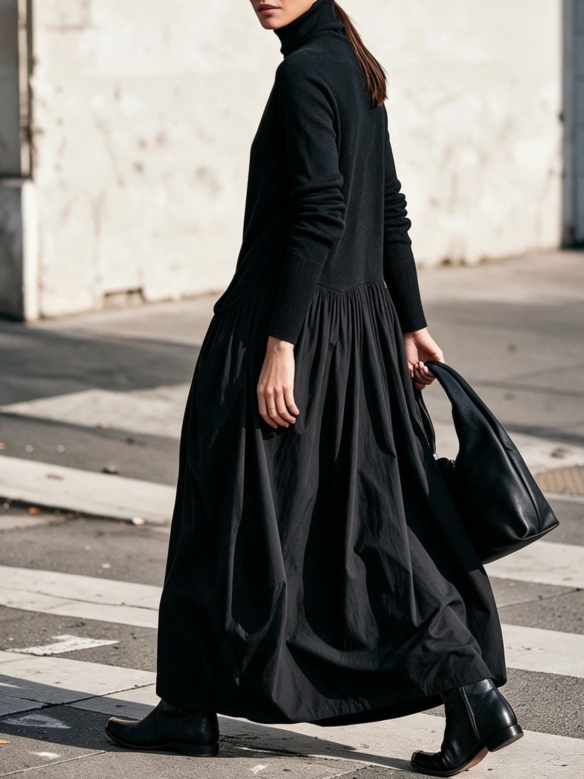 Soft-Touch Oversized Maxi Dress