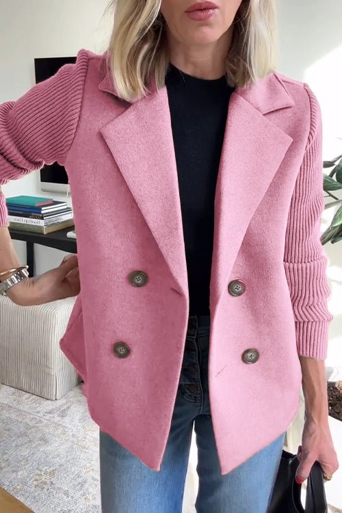 Sadie | Knit-Sleeve Blazer