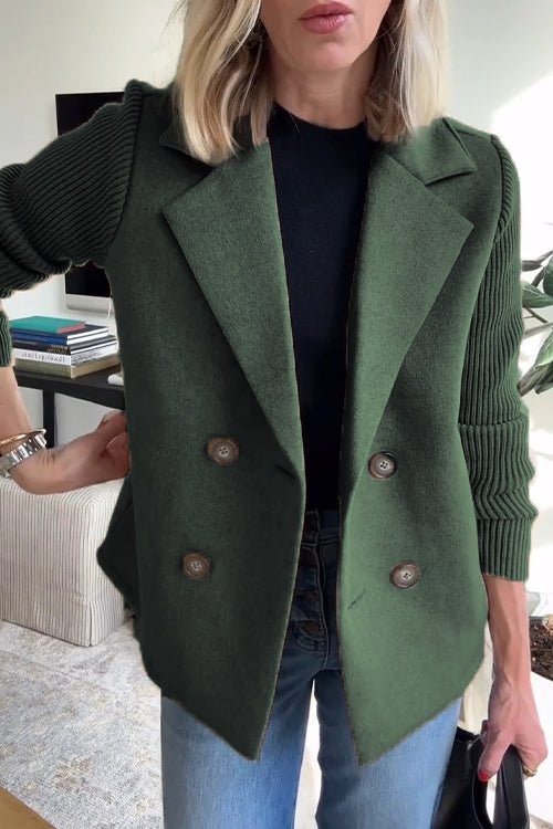 Sadie | Knit-Sleeve Blazer
