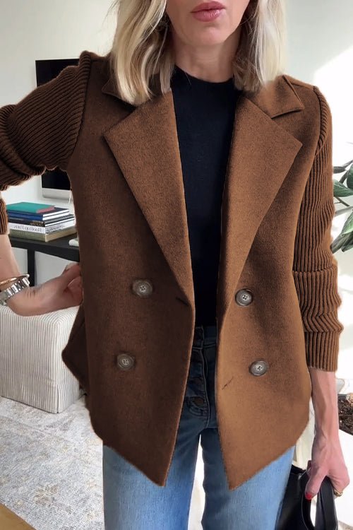 Sadie | Knit-Sleeve Blazer