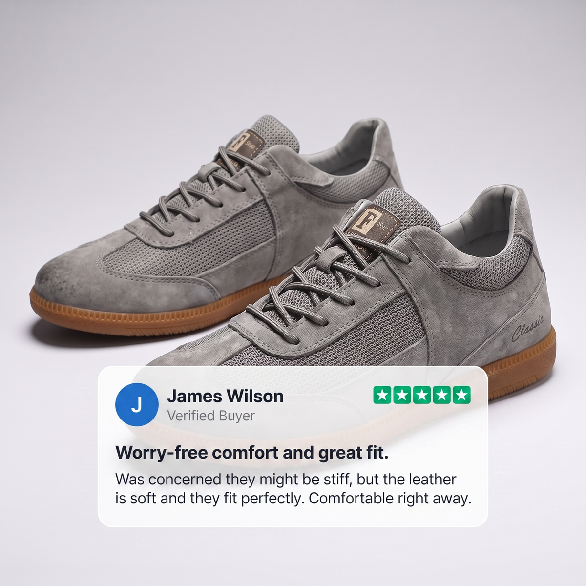 Calvino Genuine Leather Sneakers