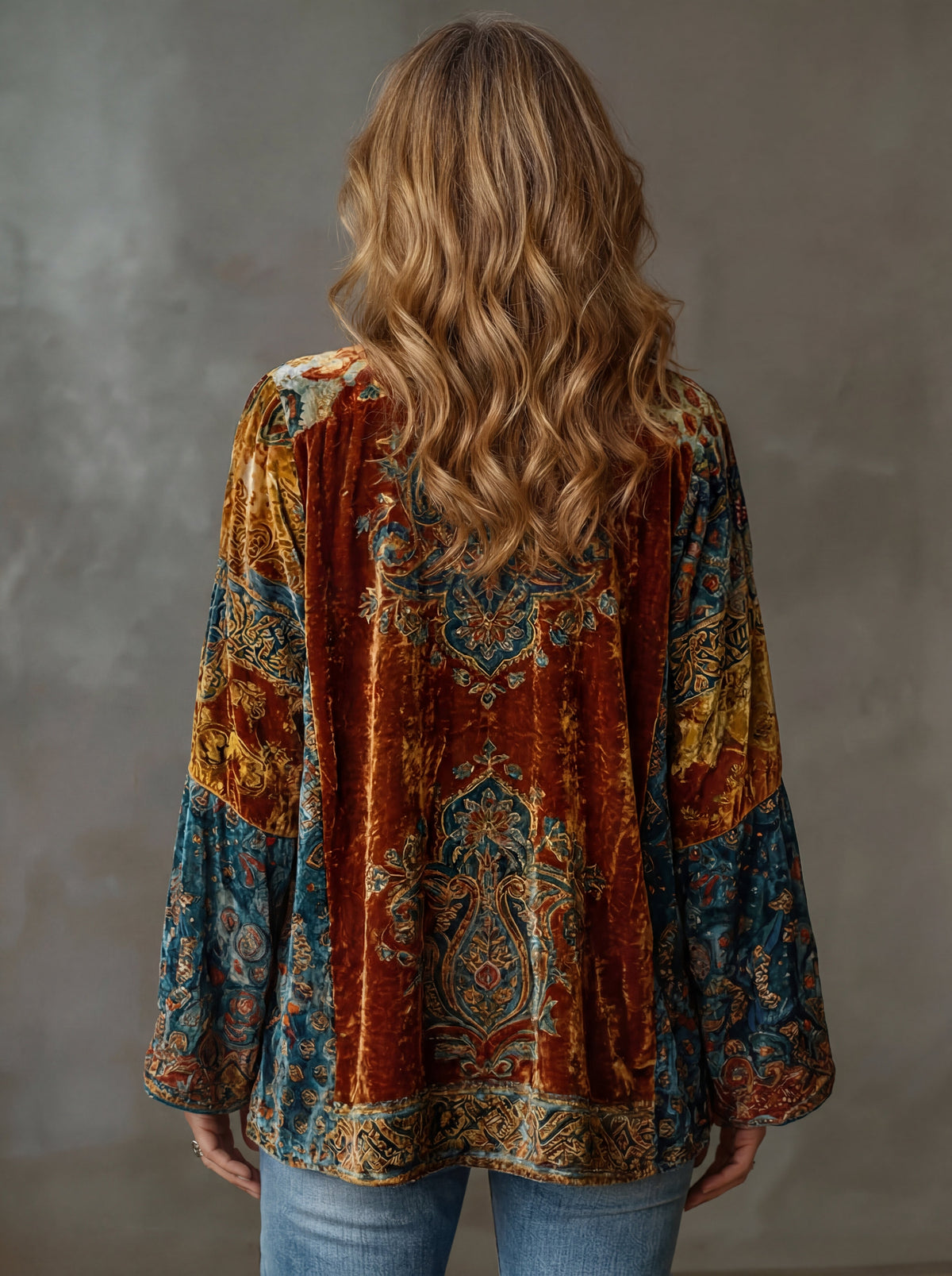 Embroidered Boho Kimono Jacket