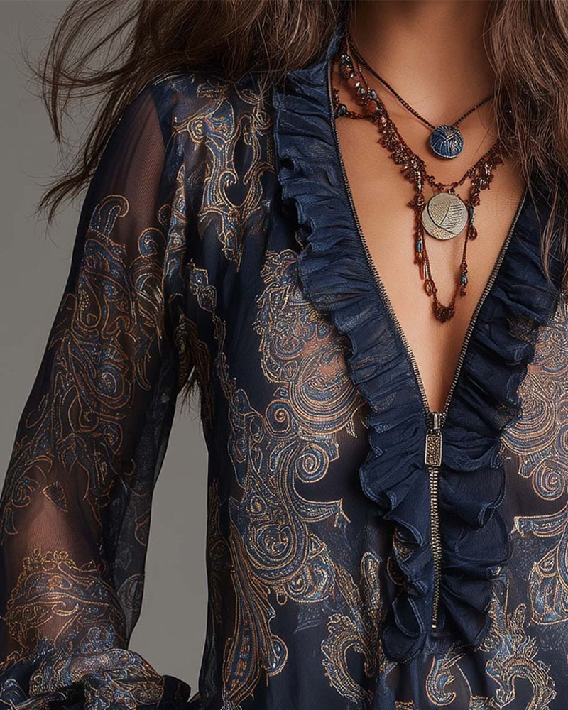 Soft-Touch V-Neck Blouse