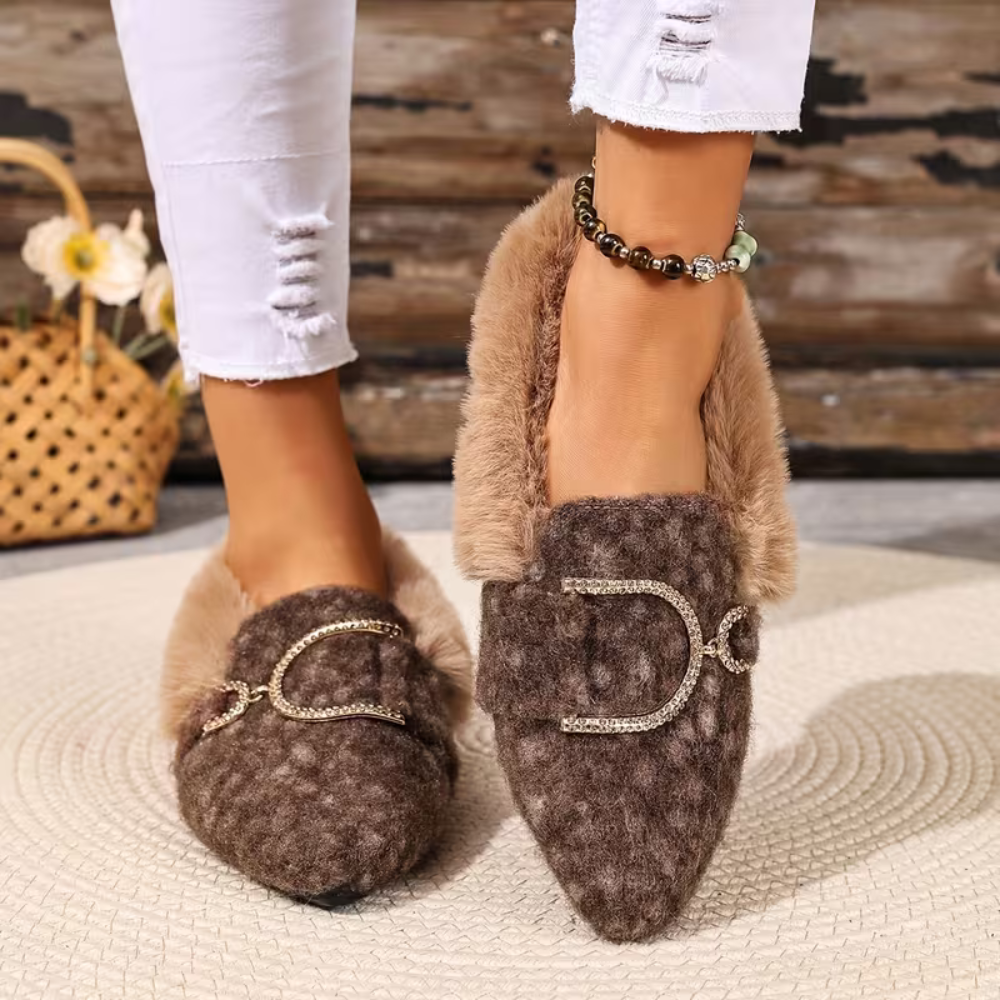 CozyElegance Fur Loafers