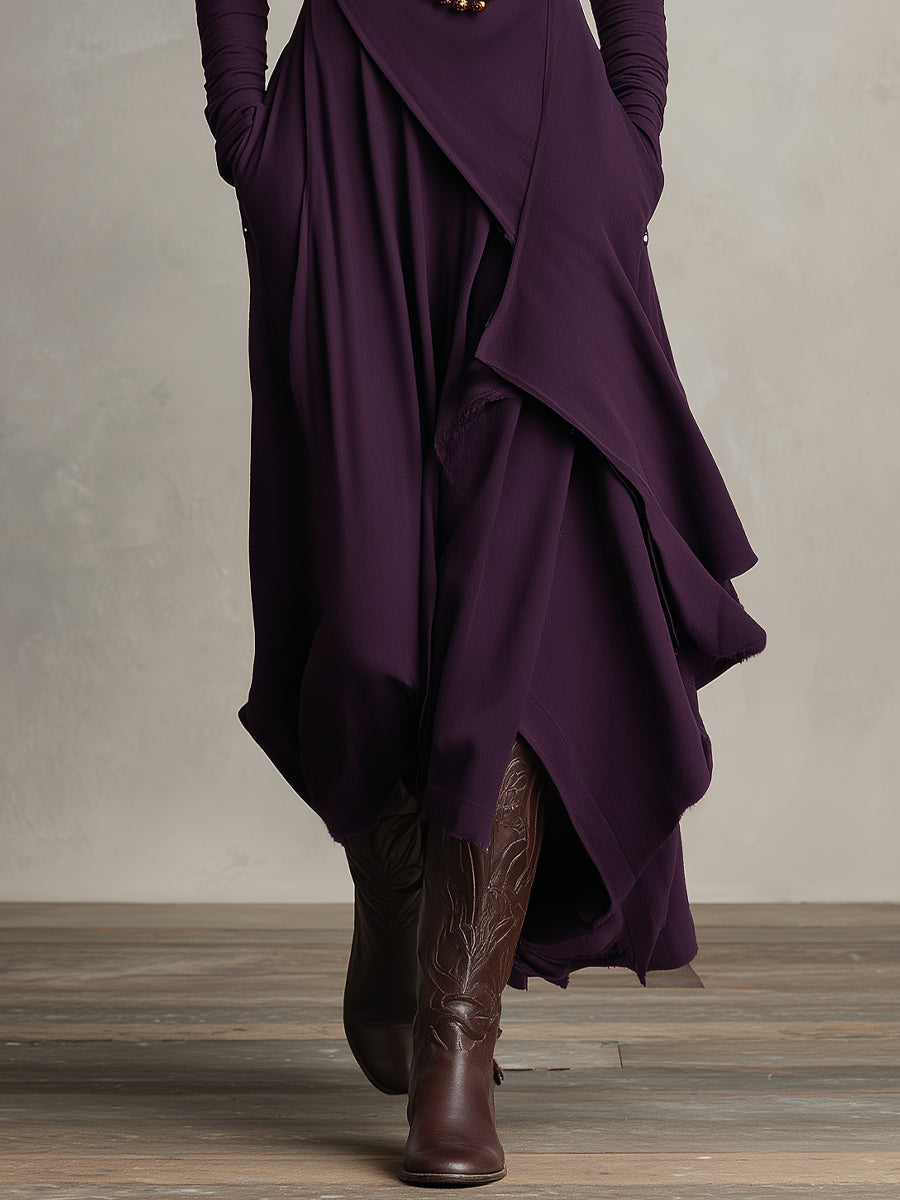 Marsha | Turtleneck Knit Maxi Dress