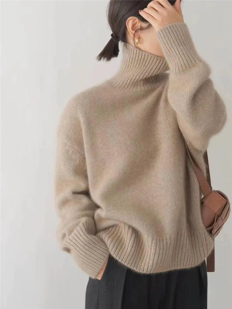Robyn | Cashmere-Blend Turtleneck Sweater