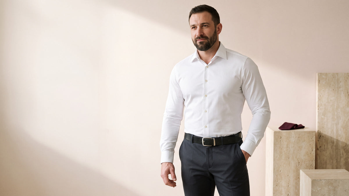 Beehera Men's Clothing collection — editorial product banner