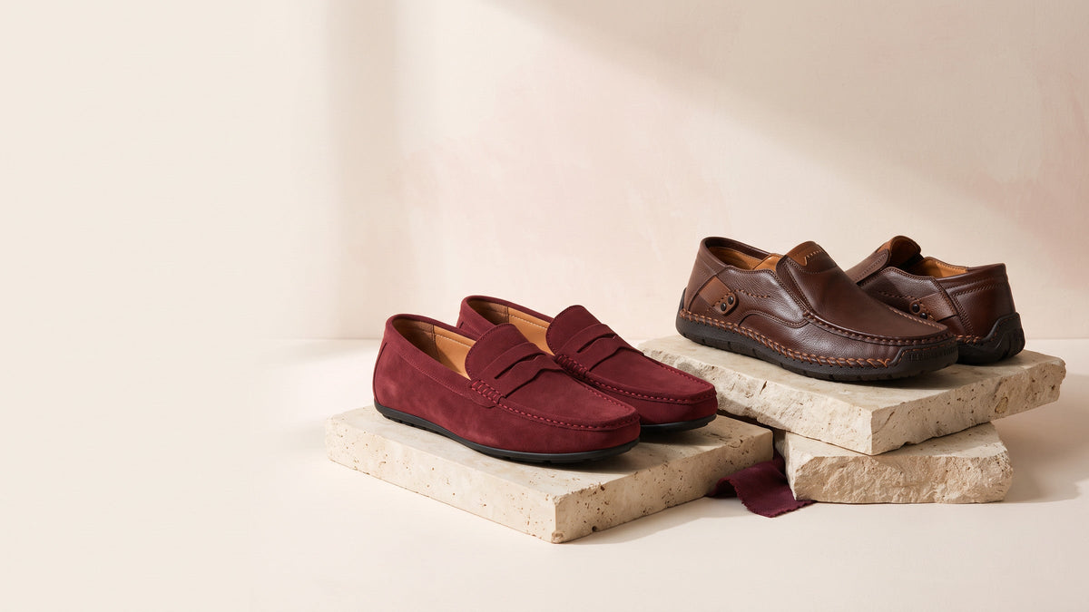 Beehera Men's Loafers & Dress Shoes collection — editorial product banner