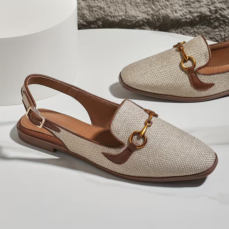 Louisa Horsebit Slingback Flats
