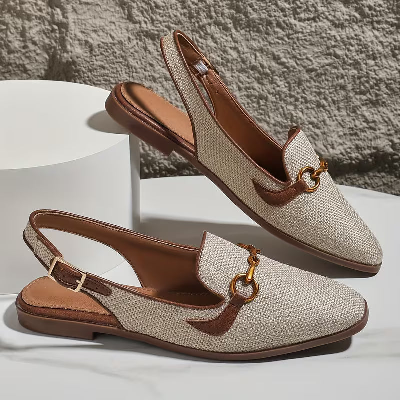 Louisa Horsebit Slingback Flats