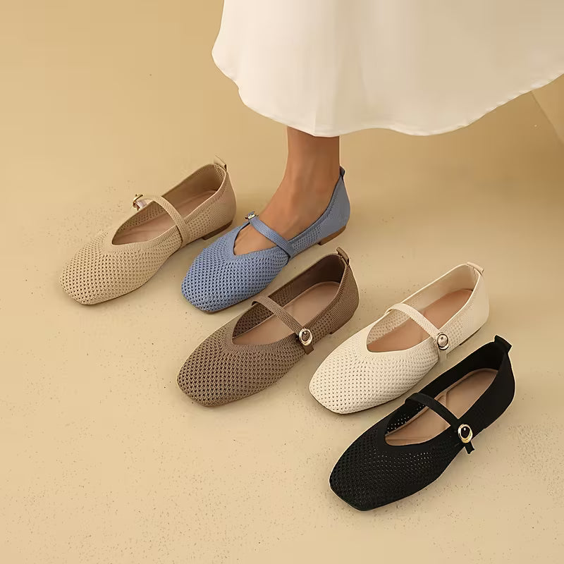 Cleo Knit Mary Jane Flats