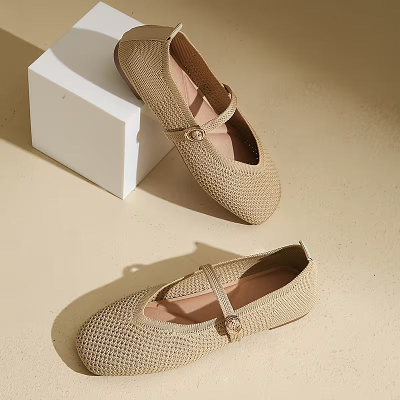 Cleo Knit Mary Jane Flats