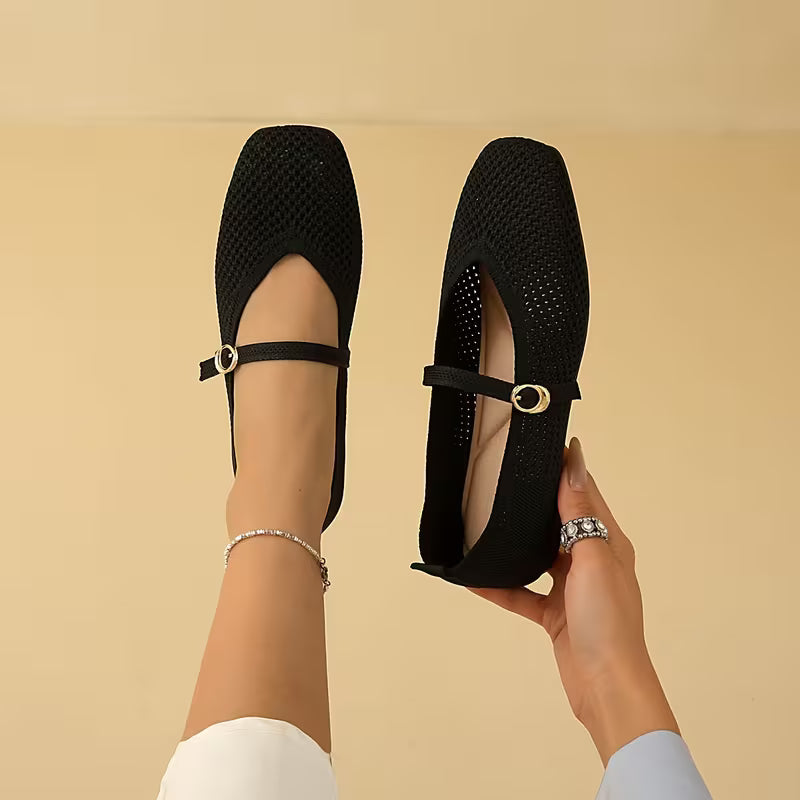 Cleo Knit Mary Jane Flats