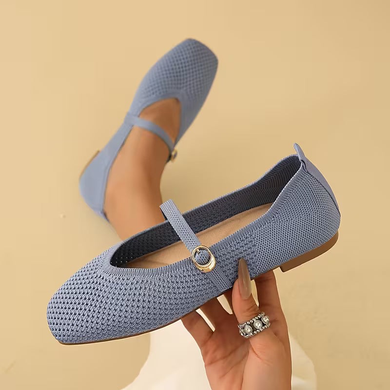 Cleo Knit Mary Jane Flats