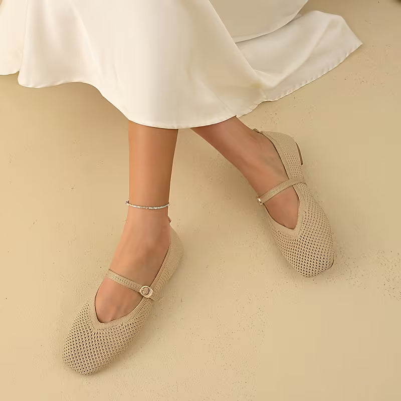 Cleo Knit Mary Jane Flats