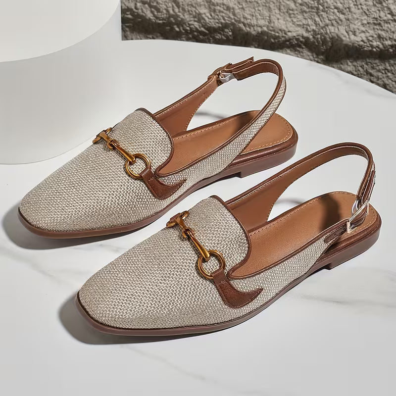 Louisa Horsebit Slingback Flats