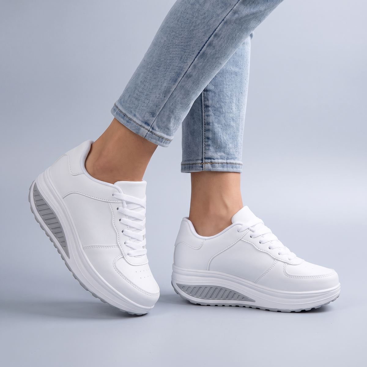 Chloe Lace-Up Sneakers