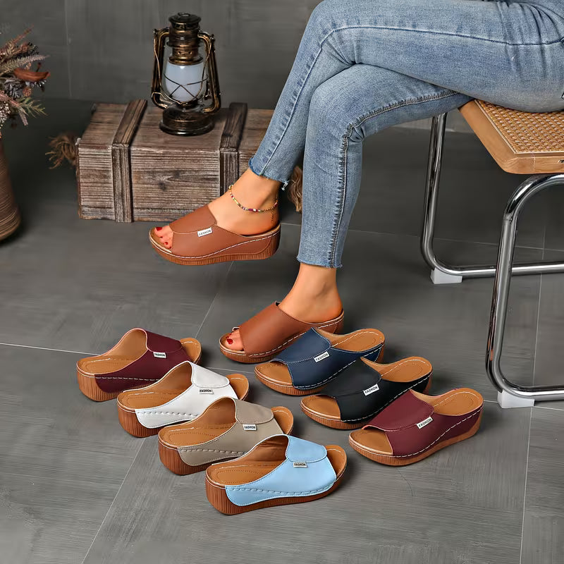 Ortho Slip-On Wedge Sandals