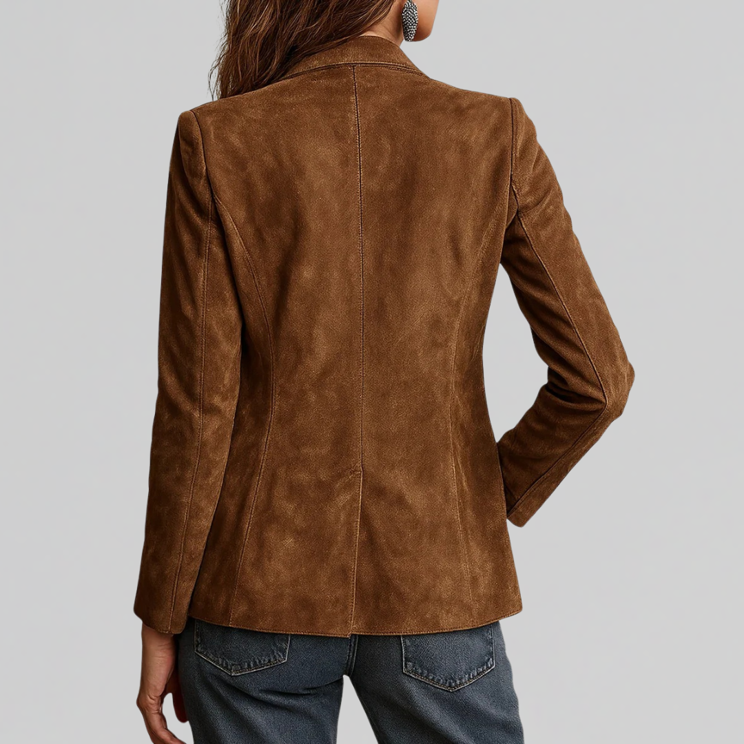 Suede-Touch Blazer