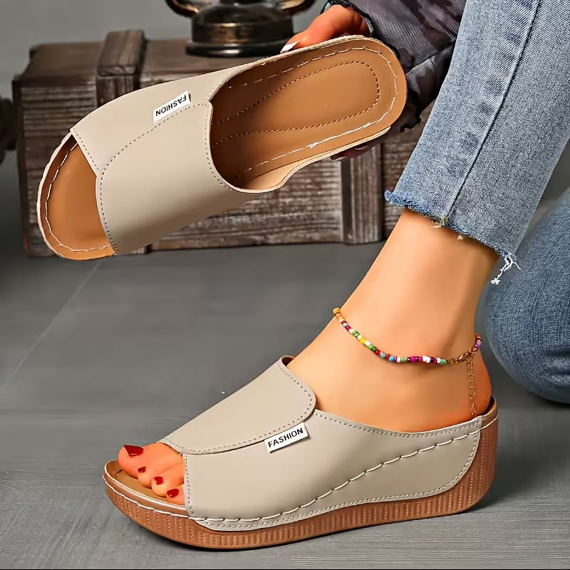 Ortho Slip-On Wedge Sandals