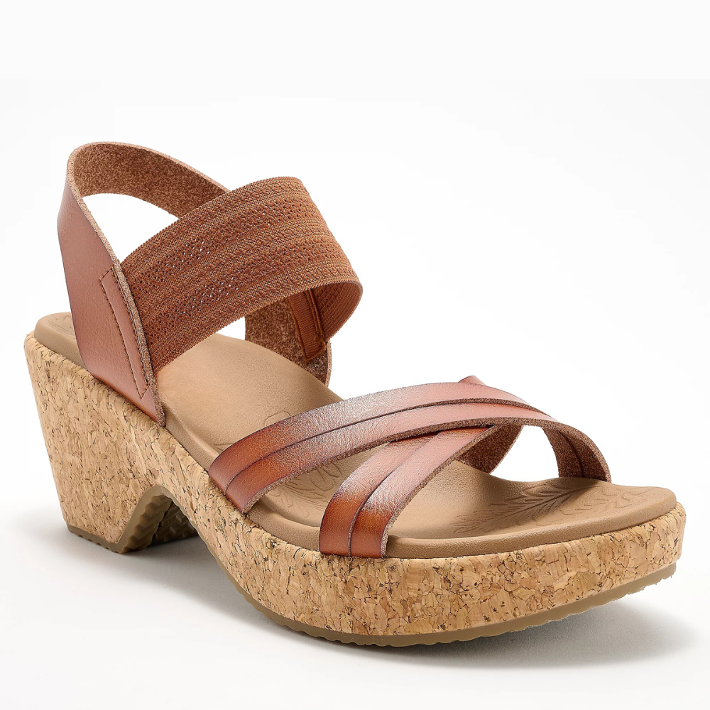 Brystol Cork Wedge Sandals