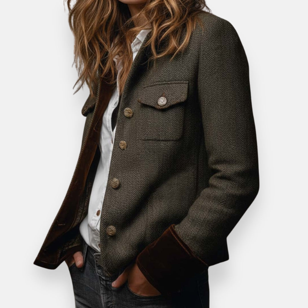 Herringbone Tweed Jacket