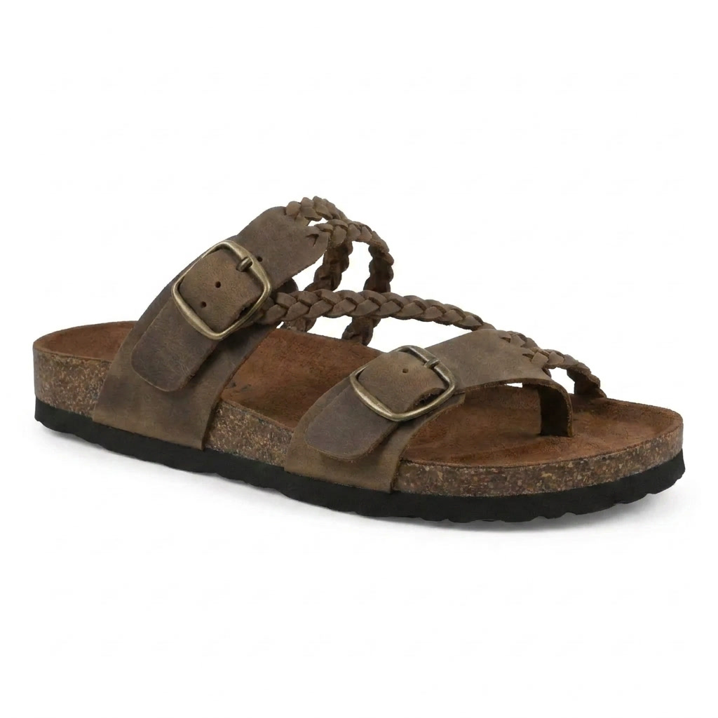 Hayleigh Braided Cork Sandals