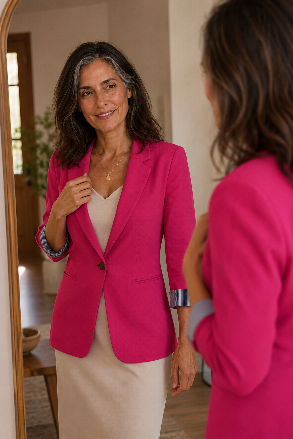 Soft-Knit Lapel Blazer Cardigan