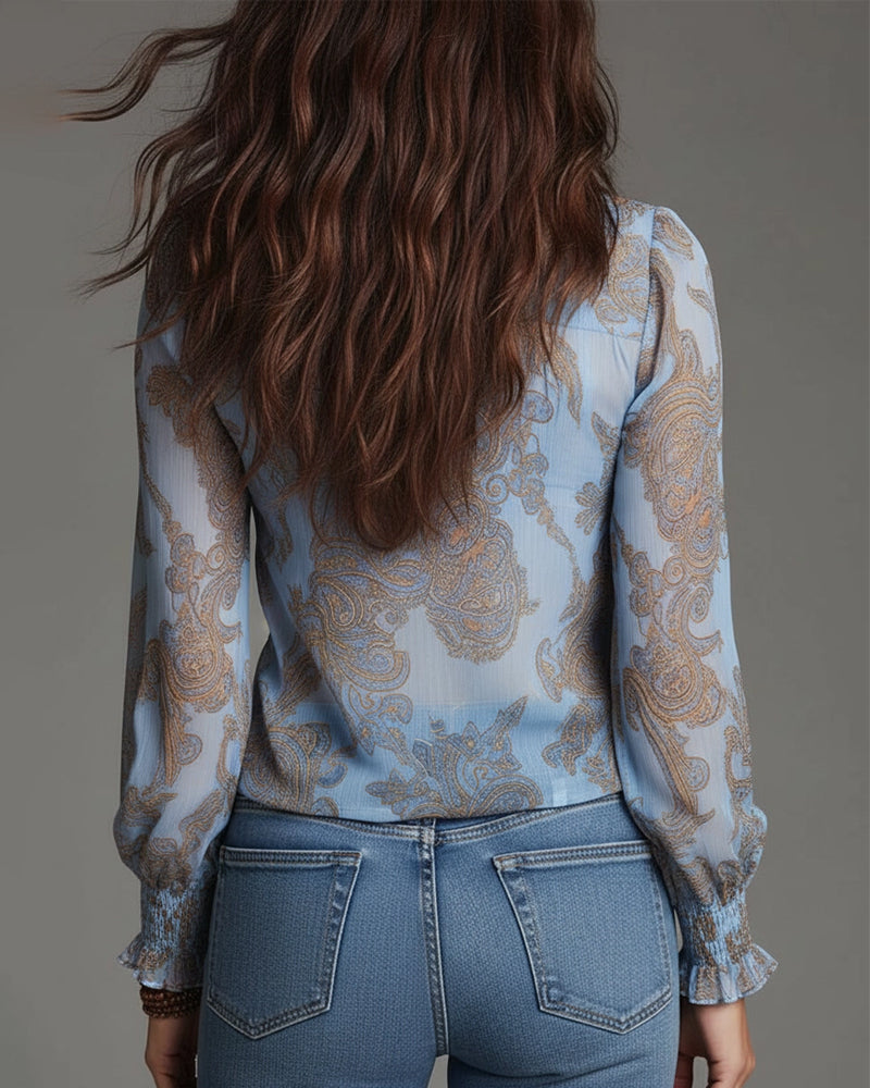 Soft-Touch V-Neck Blouse