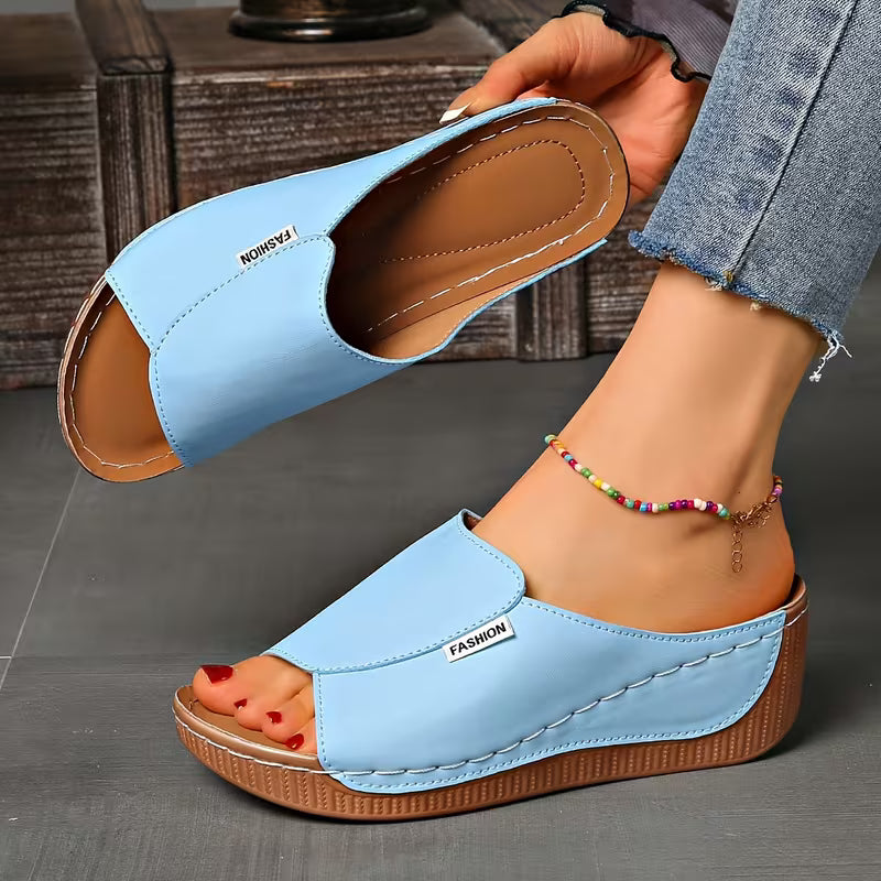 Ortho Slip-On Wedge Sandals