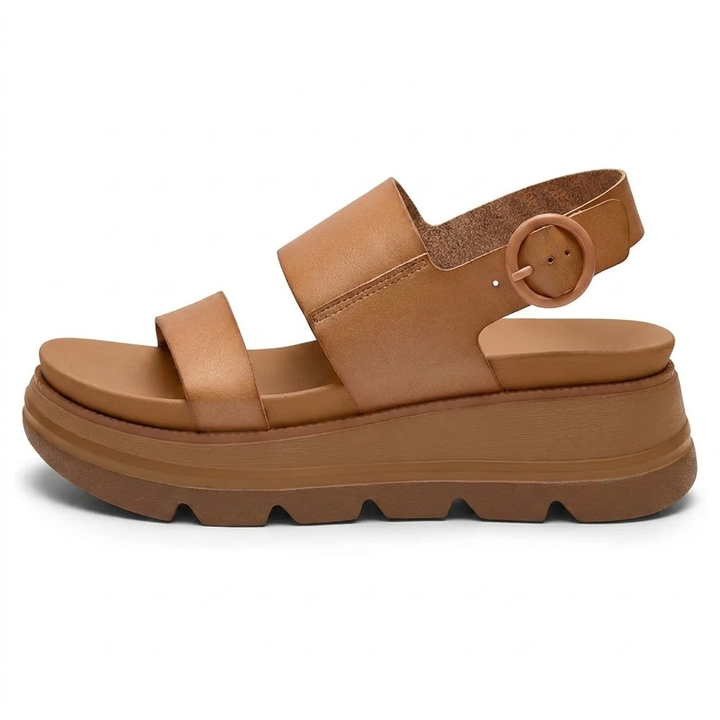Cushioned Platform Wedge Sandals
